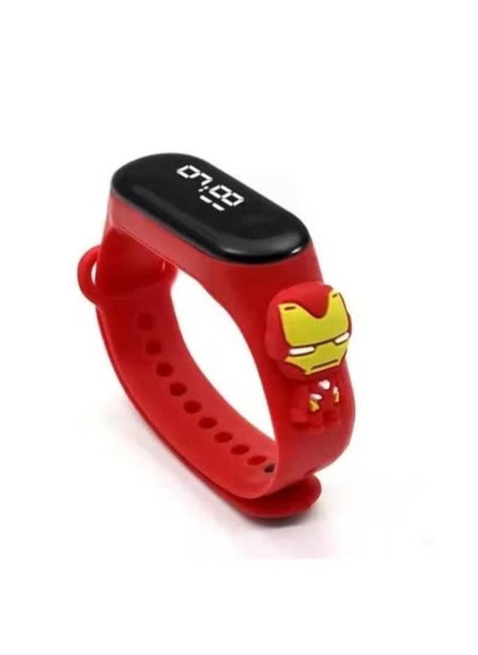 Spiderman Kids LED Digital Watch 6 pcs