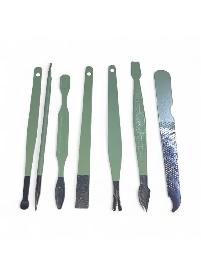 10 pcs Set Of Nail Clippers, Pedicure Clippers. With Leather Bag - Image 5