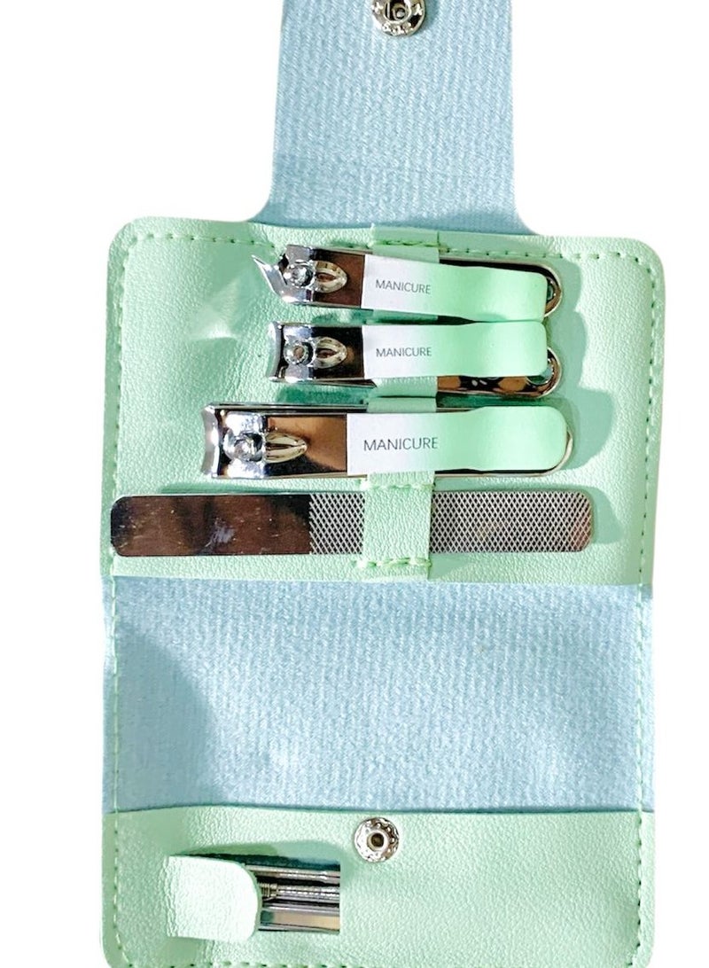 10 pcs Set Of Nail Clippers, Pedicure Clippers. With Leather Bag - Image 1