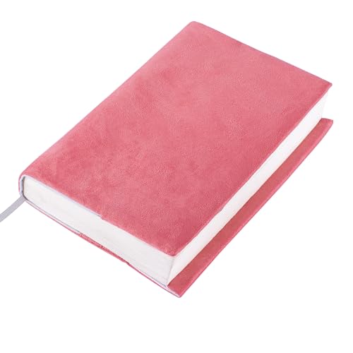 APLUFINE Small Book Covers for 5.5–6" × 2" × 8" Books, Velvet Reusable Fabric Book Cover with Pockets, Adjustable Book Protector for Paperbacks, Journals & Bibles - Image 1