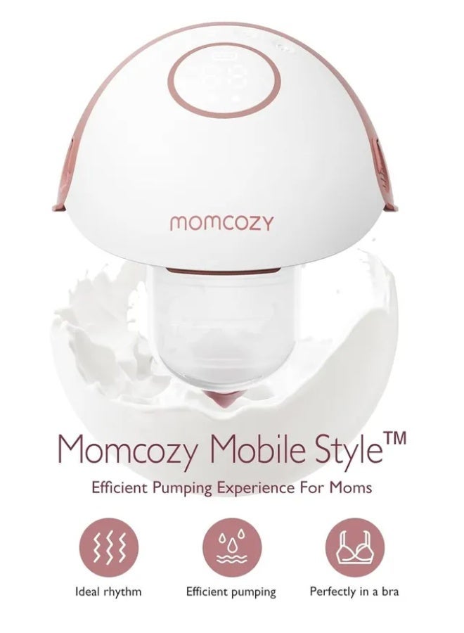 مام كوزي Momcozy M6 شفاطة حليب كهربائية قابلة للارتداء - حرية الحركة بدون يدين - Image 1