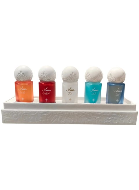 Musk oil set, 6 ml x 5 pieces