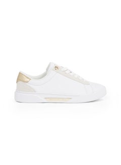 TOMMY HILFIGER Logo Detail Lace Up Low Top Sneakers  - Image 1