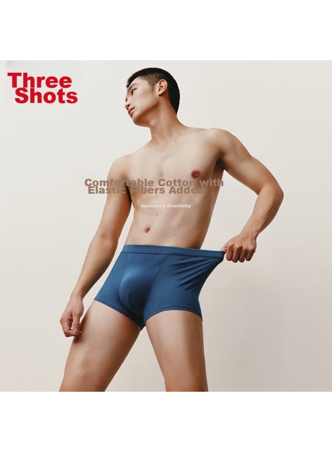 Threegun Men's Underwear, Xinjiang Cotton, Antibacterial, Elastic, Breathable, Boxer Briefs, Men's Boxer Shorts, 3-pack - Image 5