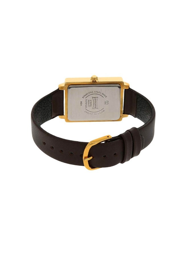 سوناتا Quartz Analog with Day and Date White Dial Leather Strap Watch for Men - Image 4