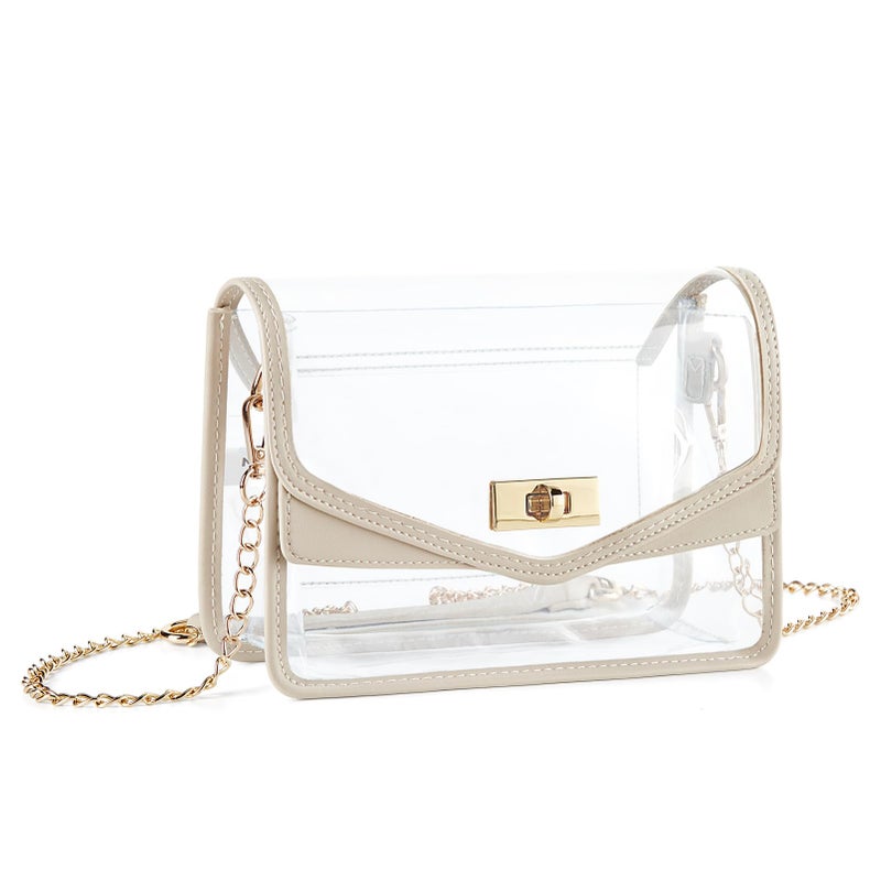 Missnine Clear Bag for Stadium Events Clear Crossbody Purse Stadium Approved Women Transparent Shoulder Bag for Concerts - Image 1