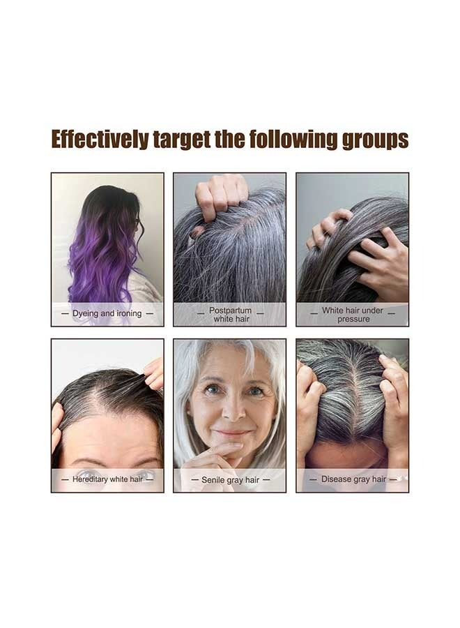 جايسوينغ Anti White Hair Essence 30ml ، مصل الشعر الداكن المضاد للشيب للرجال والنساء ، غميق طبيعي ، يعزز صحة الشعر وزيادة سمكه - Image 4