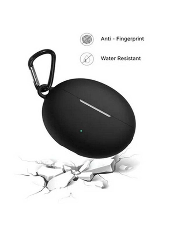 Soft Silicone Protective Cover with Finger Ring Strap for Huawei Freebuds 3 - Shockproof, Anti-Slip, Stylish (Black) - Image 3