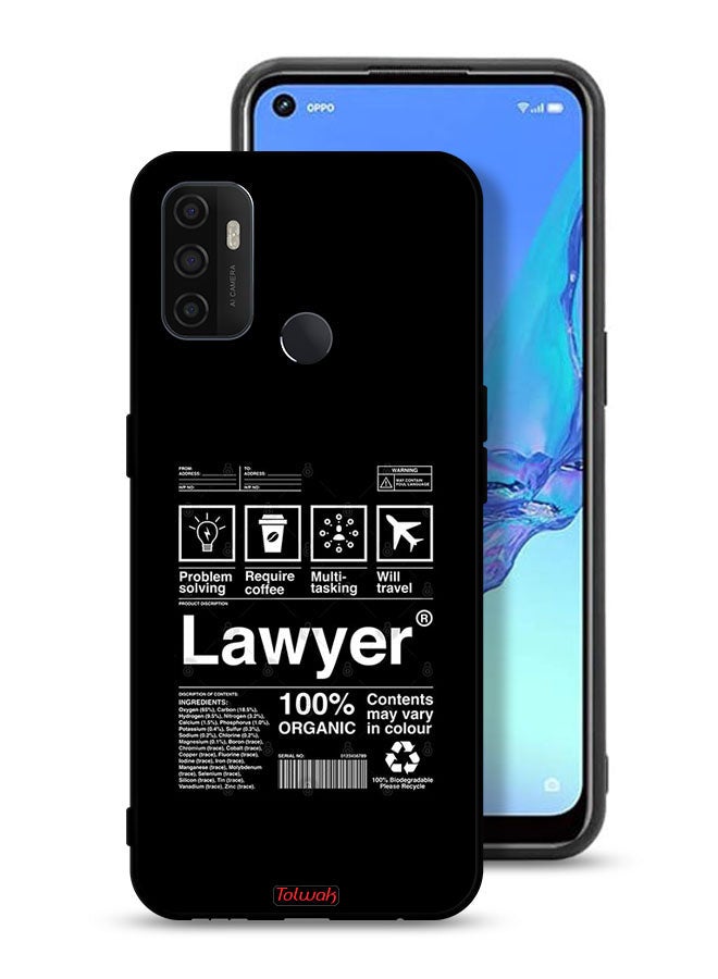 Tolwak Oppo A53s Protective Case Cover Lawyer Sticker - Image 1