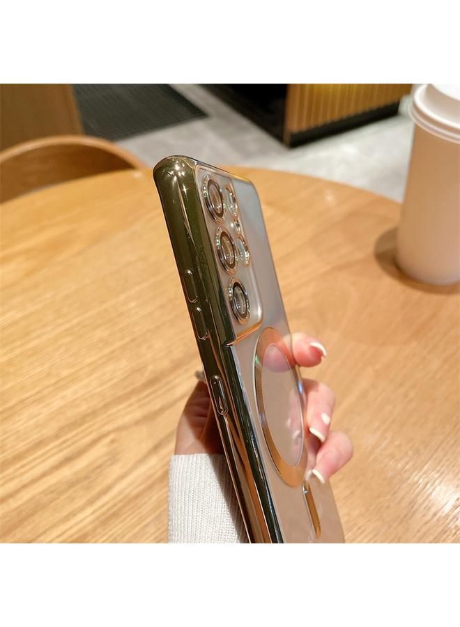 اس-توب جراب لهاتف Samsung Galaxy S22 Ultra 5G مصنوع من مادة TPU المطلية بالكهرباء مع جراب مغناطيسي Magsafe - Image 5