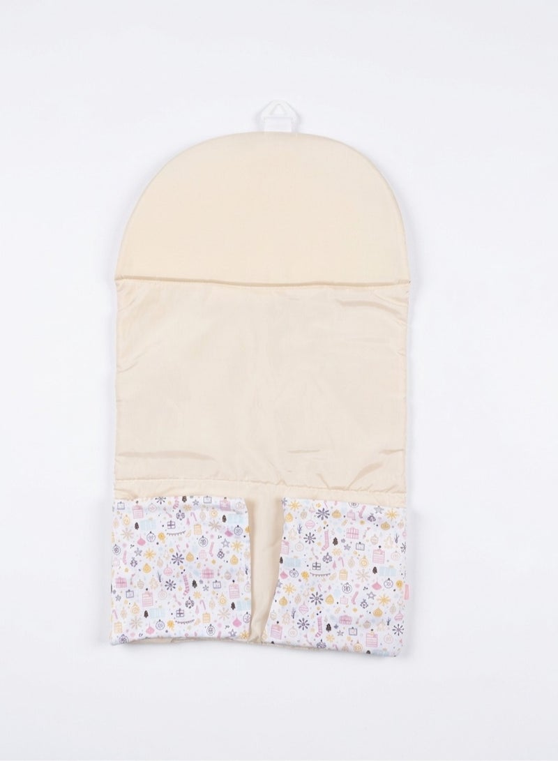 Junior Baby Girl Changing Mat Foldable Christmas Print 0228-61 - Image 2