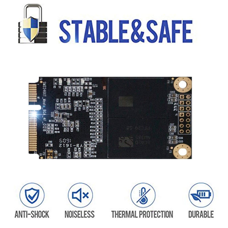 Dogfish SSD Msata 64GB Internal Solid State Drive Mini Sata Disk Drive High Performance Hard Drive for Desktop Laptop Notebook(MSATA, 64GB) - Image 4