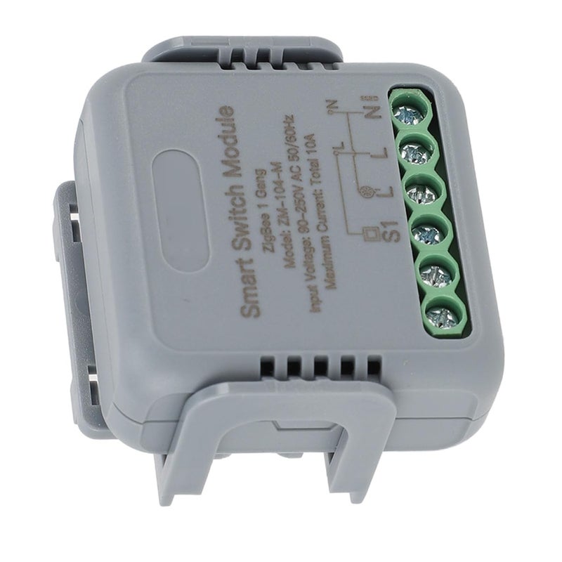 وحدة مفتاح التتابع الذكي لـ Zigbee، 1 مسار AC 90-250 فولت، مادة PC - التحكم عن بُعد وبالصوت، وظيفة التوقيت، تحكم متعدد - ربط للتحكم لتحويل المنزل الذكي - Image 5