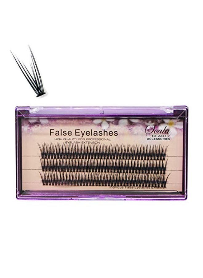 Bodermincer Scala 20 Roots 120Pcs 0.07Mm Fish Tail Natural Soft Long Mink False Eyelashes Individual Lashes Handmade Fake Eyelashes Extension (14Mm)  - Image 4