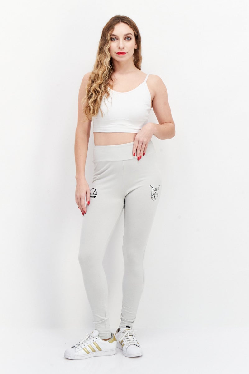 Ellesse x MJB Women Brand Logo Training Leggings, Grey - Image 2