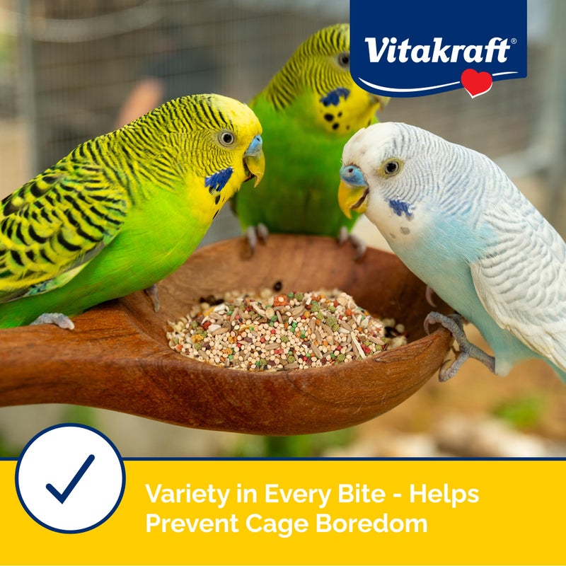 Vitakraft Menu Premium Parakeet Food - Vitamin-Fortified - Daily Pet Bird Food, 2.5 pounds - Image 3