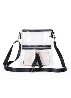 Clear Purse for Women, Crossbody Handbag Cute, Small See Through Bag Clutch, Clear Crossbody Purse Bag  PGA, Concerts, Festivals Approved Clear Tote Bag