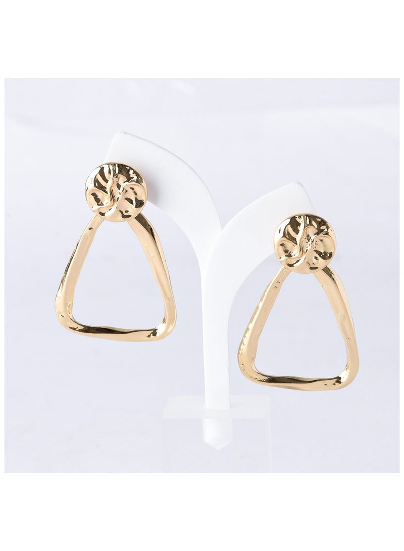 Akher el Ankoud Triangle Dangle Earrings  - Image 1