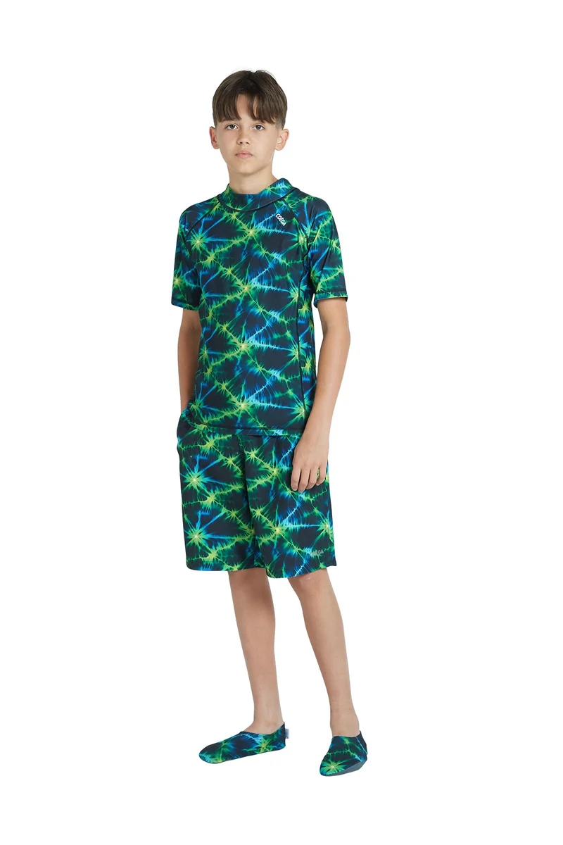 COEGA SUNWEAR COEGA Boys Youth Swim Boardshorts - Nero Green Tie Dye