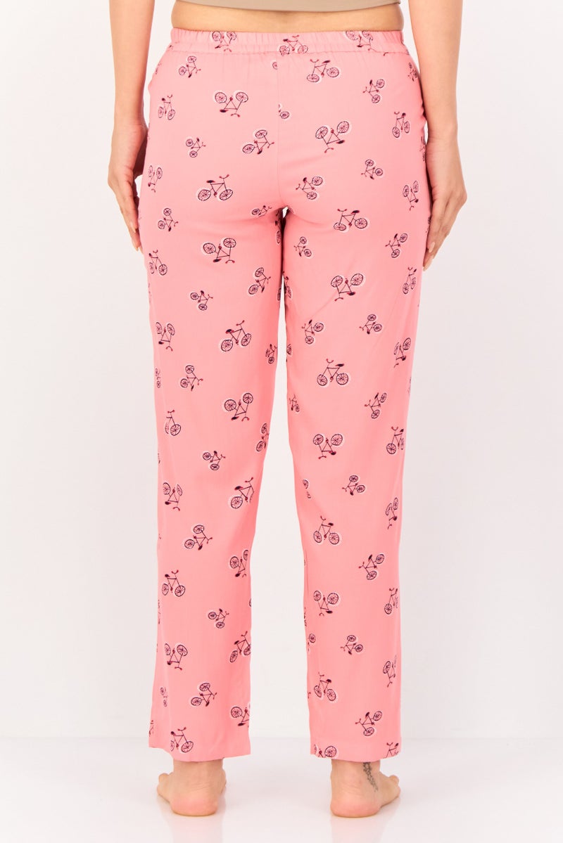 zivame Women Allover Print Pull On Pyjamas, Multicolor - Image 3