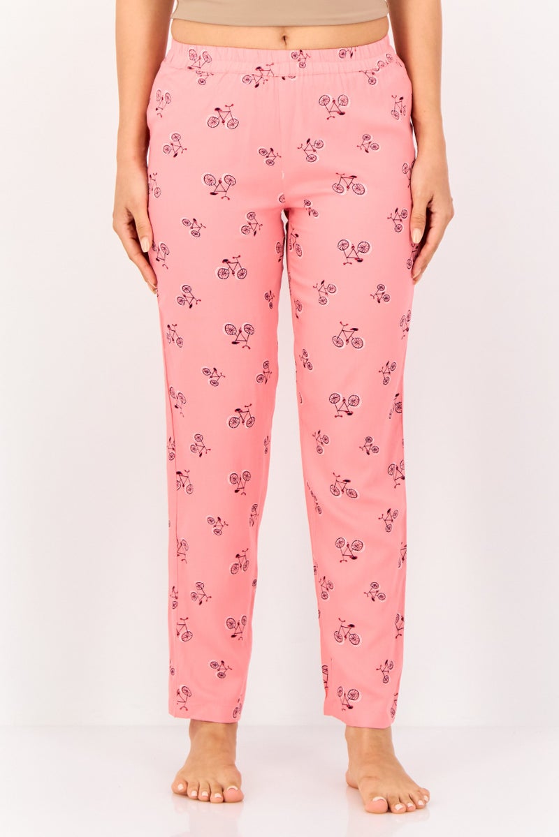 zivame Women Allover Print Pull On Pyjamas, Multicolor - Image 1