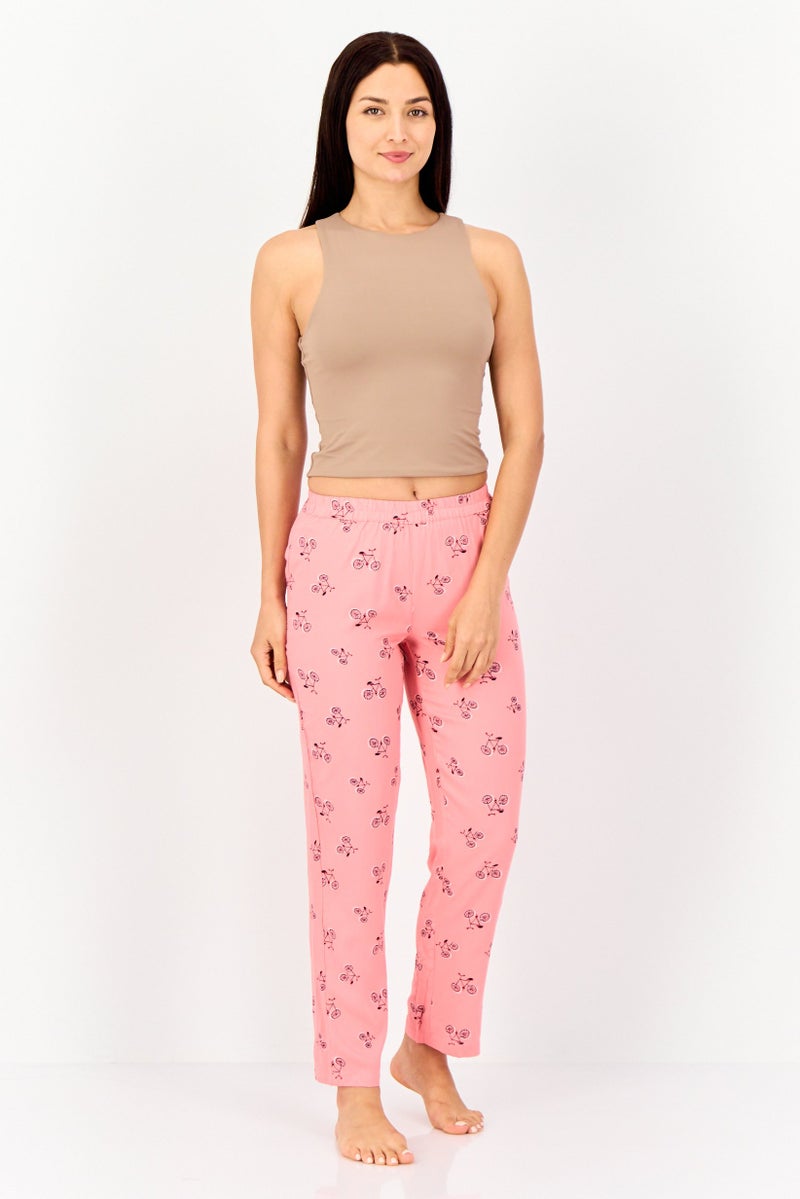 zivame Women Allover Print Pull On Pyjamas, Multicolor - Image 4