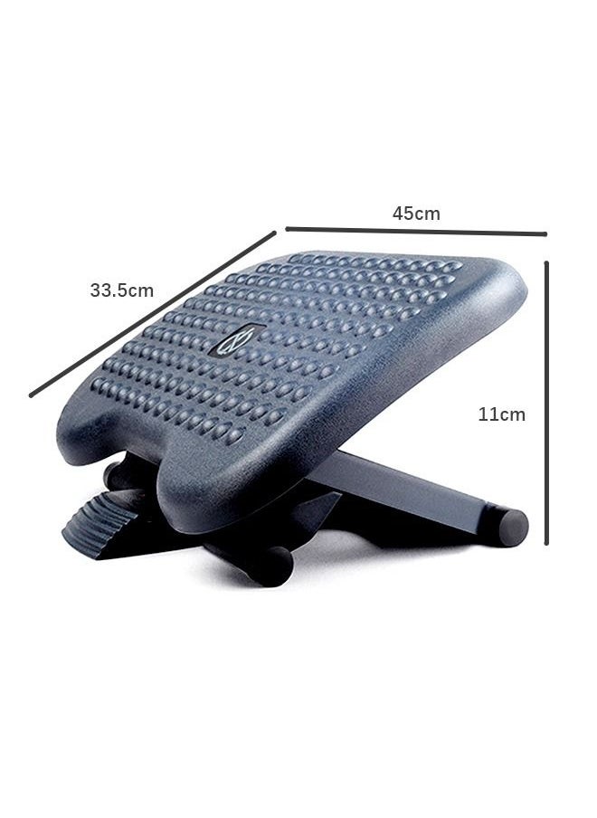 Adjustable Under Desk Footstool Under Desk Footstool with Massage Function Under Desk Footstool 3 Height Positions and 30 Degree Tilt Angle Adjustment Suitable for Home Office