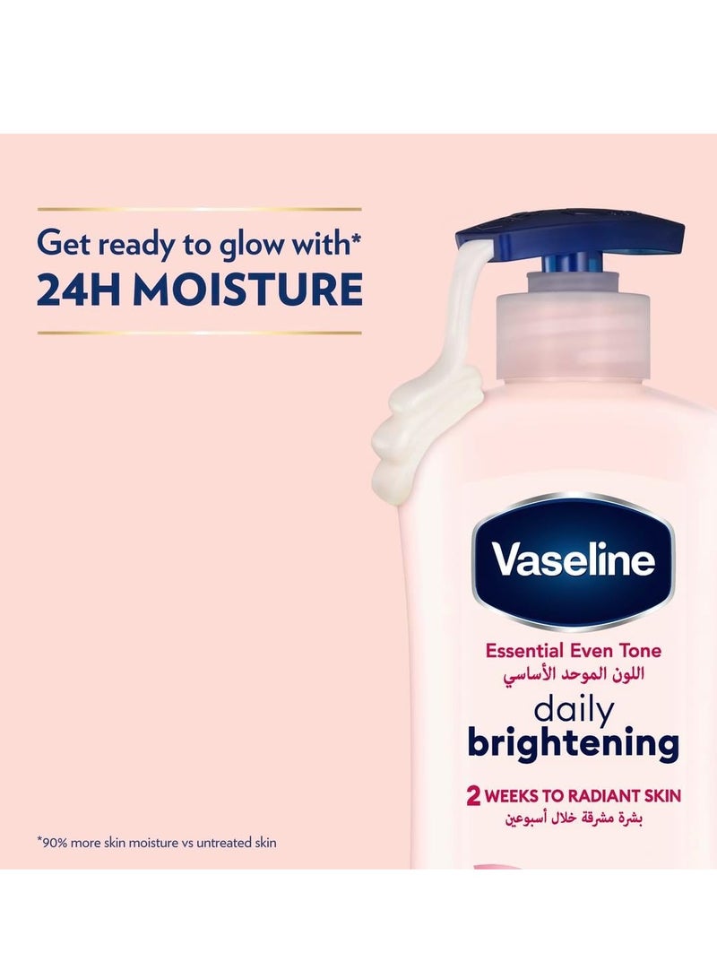 Vaseline Essential Even Tone Daily Brightening Body Lotion 400mI - Image 4