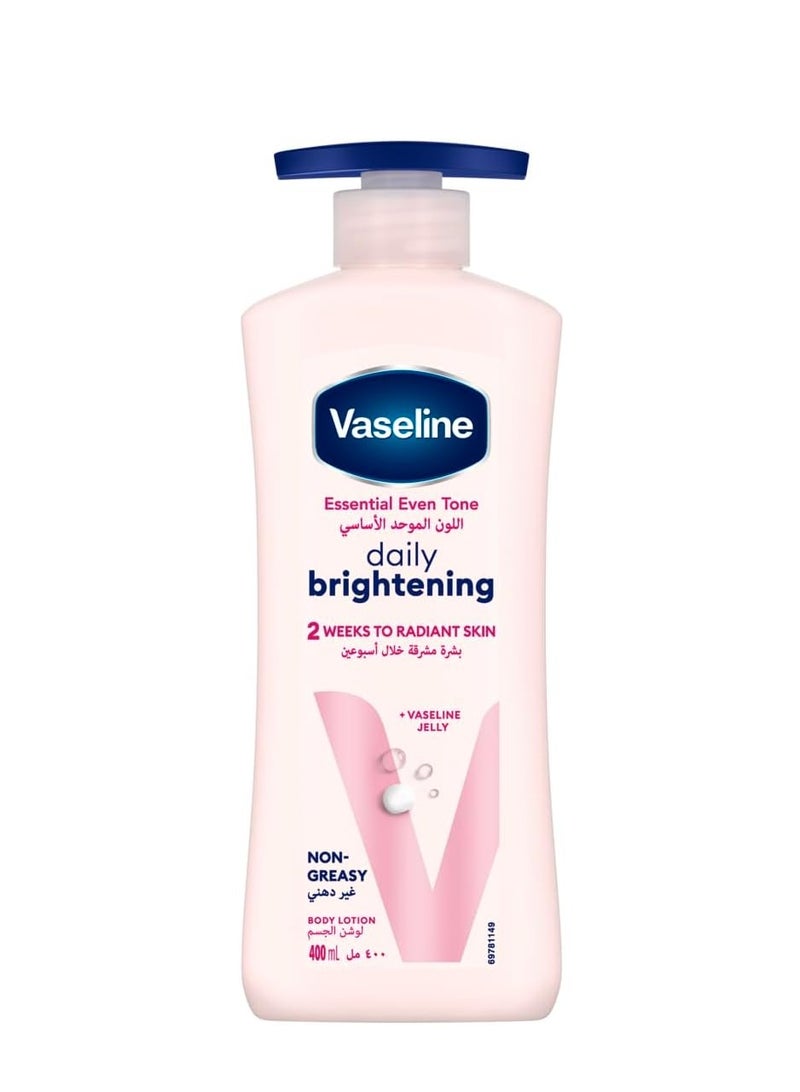 Vaseline Essential Even Tone Daily Brightening Body Lotion 400mI - Image 1