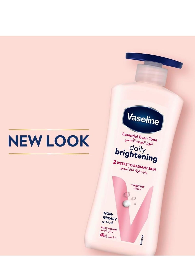 Vaseline Essential Even Tone Daily Brightening Body Lotion 400mI - Image 3