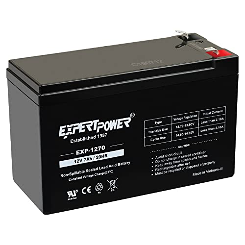ExpertPower 12v 7ah Rechargeable Sealed Lead Acid Battery - Image 1