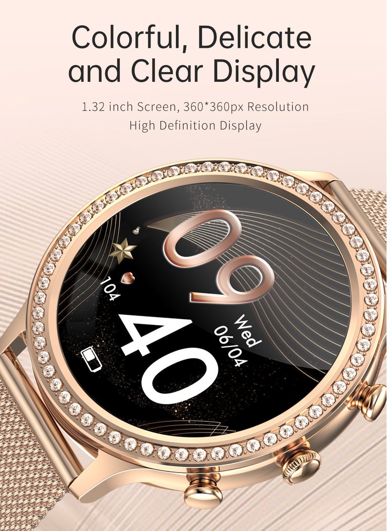 LIGE Newest Fashion Smart Watch for Ladies Bluetooth Call Smart Bracelet Waterproof Smartwatch Women  - Image 4