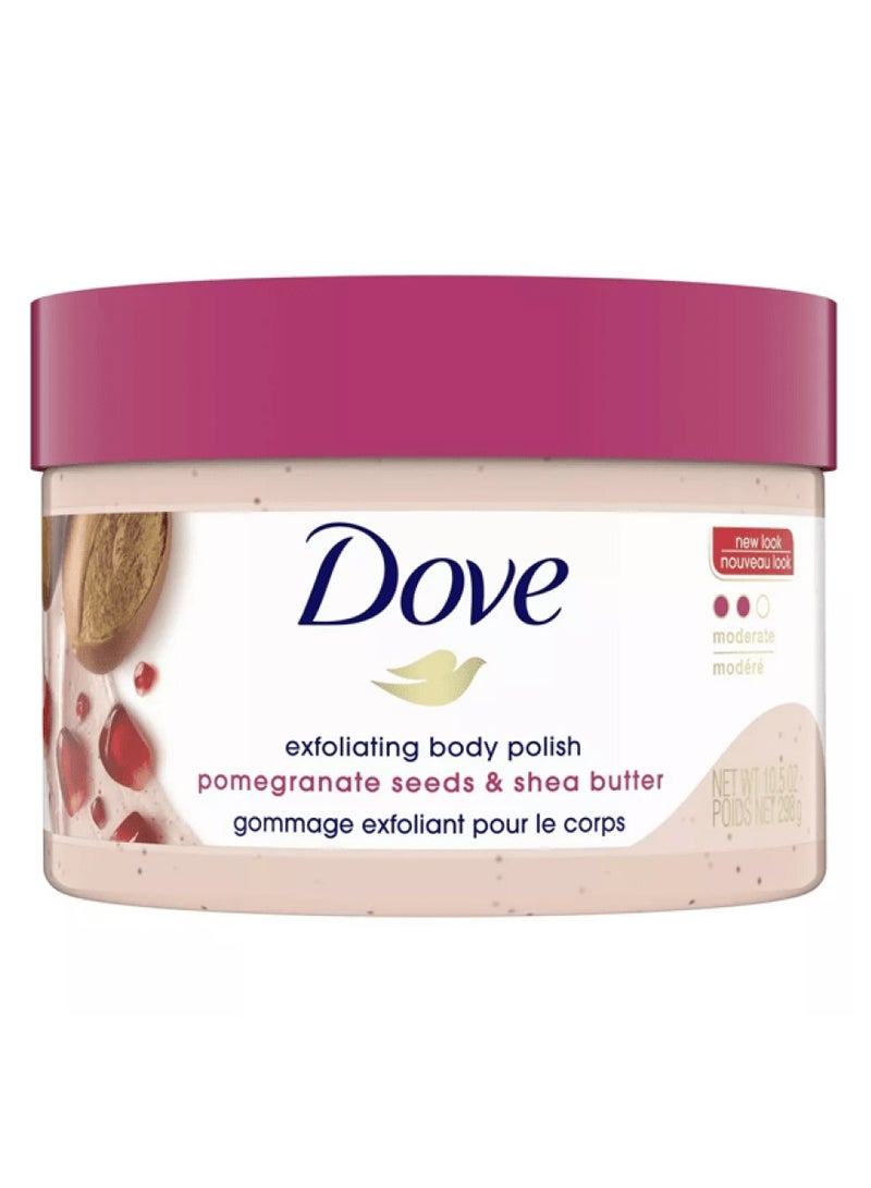 مقشر الجسم ببذور الرمان وزبدة الشيا من دوف - 298جم