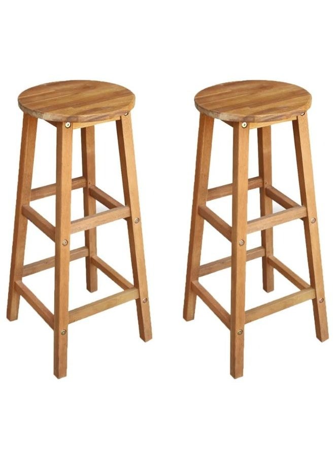 فيداكسل كراسي بار 2 PCS الخشب الأكاسيا الصلب  - Image 1