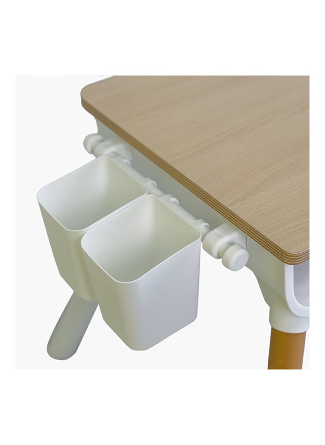 Home Box - Iris Puma Study Table with Chair 66 x 55.5 x 52 cm - Image 1