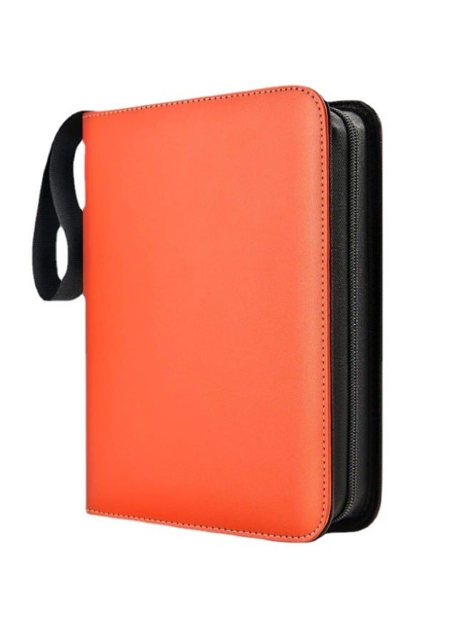 JSD Batch Pokemeng Solid Color Business Card Book 4 9 Pu Game Card Book Altman Collection Zipper - Image 4