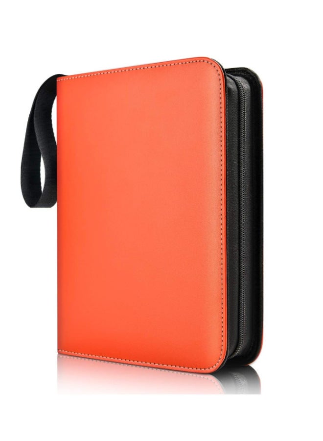 JSD Batch Pokemeng Solid Color Business Card Book 4 9 Pu Game Card Book Altman Collection Zipper - Image 1