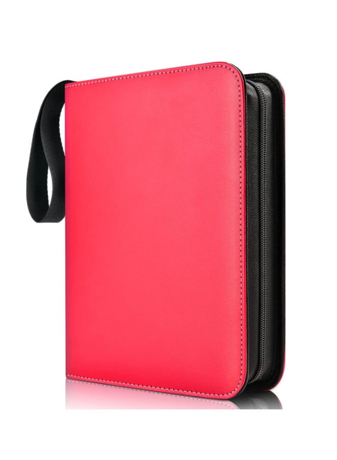 JSD Batch Pokemeng Solid Color Business Card Book 4 9 Pu Game Card Book Altman Collection Zipper - Image 2