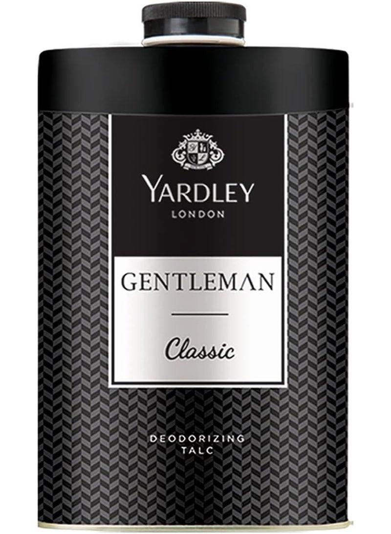 Yardley Classic Deodorising Talc For Men 250g And Gentleman Classic Body Spray For Men 150 ML  - Image 3