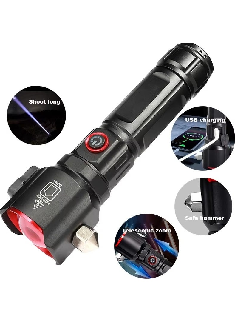 Tarez OR-2210-TG Rechargeable Flashlight, Telescopic Zoom Emergency Flashlight, 8800 Mah Battery 30 Watt  - Image 5