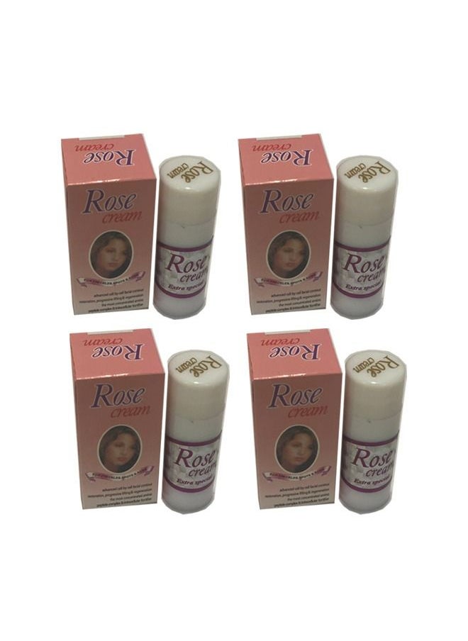 Generic 4 PCS of Rose Beauty Cream skin whitening cream and removing dark spots 12 grams  - Image 1