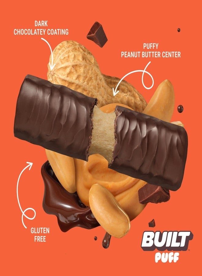 Built Bar, Puff Protein Bars, Peanut Butter Puff, 17g Protein Snacks, On-The-Go Bars, Only 150 Calories, 6g Sugar, Collagen, Gluten Free, 12 Count - Image 3