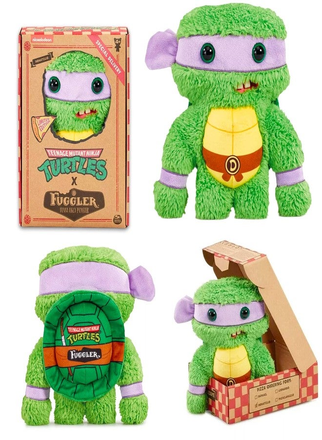 Fuggler مجموعة دمى فاجلر من سلاحف النينجا المراهقين للأطفال - حزمة 2 دمى فاجلر دوناتيلو وليوناردو 9 إنش، بالإضافة إلى ملصق والمزيد | مجموعة دمى قبيحة مضحكة من TMNT للأولاد والبنات - Image 4
