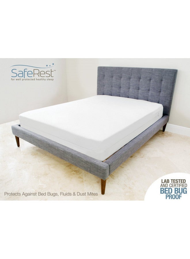 SafeRest Zippered Mattress Protector - Premium 9-12 Inch Waterproof Mattress Cover for Bed - Breathable & Noiseless Washable Mattress Encasement - Queen - Image 4