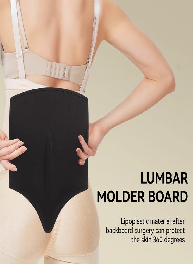 Agatige Lumbar Molder Liposuction Back Board, Foam Abdominal Compression Garment Back Lipo Board for Liposuction Recovery and BBI Post Surgery (Black) - Image 2