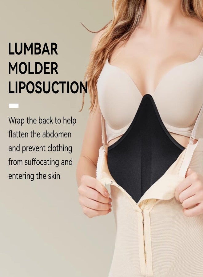 Agatige Lumbar Molder Liposuction Back Board, Foam Abdominal Compression Garment Back Lipo Board for Liposuction Recovery and BBI Post Surgery (Black) - Image 4