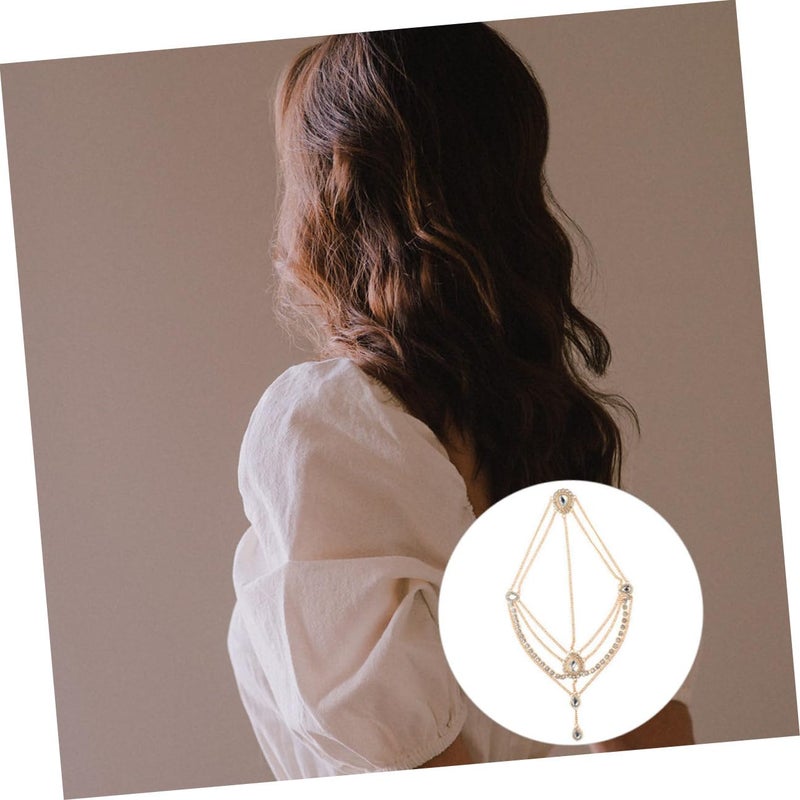Gold Rhinestone Chain Tassel Headband For Women Wedding Festival Hair Accessories - Image 5