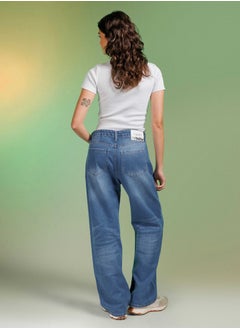 Unisex Real Blue - Washed Wide Leg Jeans - pzsku/Z201D22F5607F4EFB1897Z/45/_/1737667503/5d4c5c87-8122-46a8-aae6-af744937d6aa