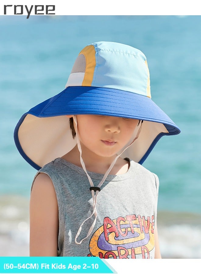Royee Sun Hat UPF50+ Protection Bucket Hat Summer Kids Hats UV Protection for Boys  - Image 2