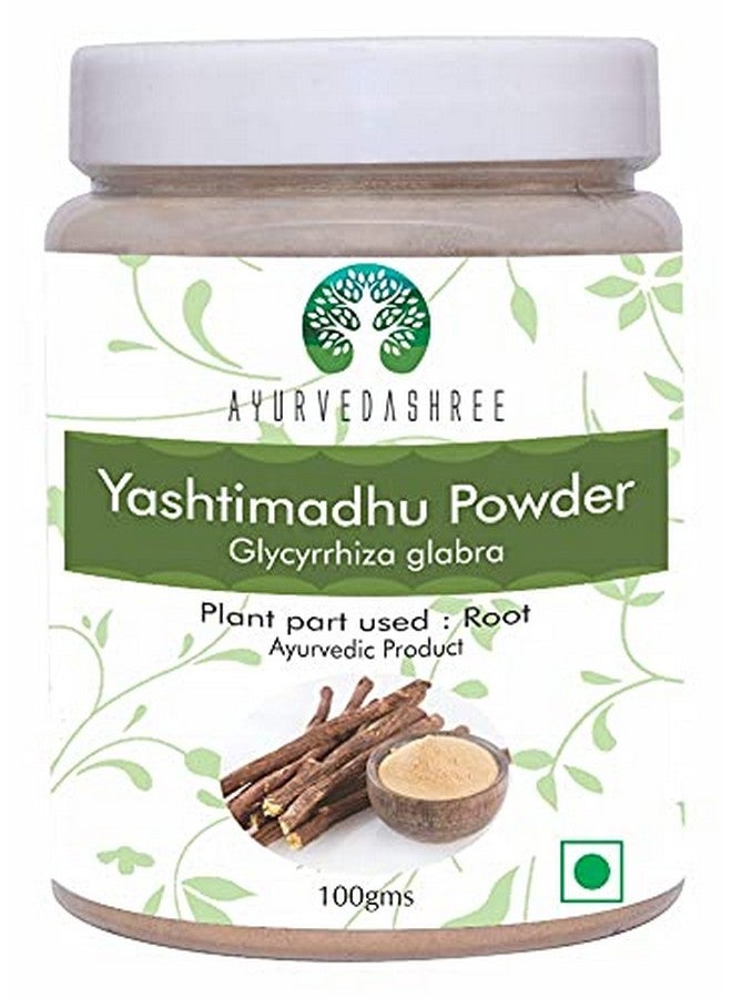 AYURVEDASHREE مسحوق ياشتيما دهو 100 جرام ؛ مسحوق موليثي الطبيعي / مسحوق العرقسوس غليكيرريزا غلابرا ؛ يدعم الرئتين والجلد والمعدة ؛ موليثي ؛ نباتي ؛ غير معدل وراثيًا ؛ خالي من الغلوتين - Image 2